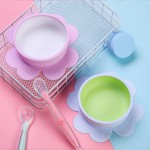 Baby Food Bowl Supplier - One Piece Silicone Drop Proof