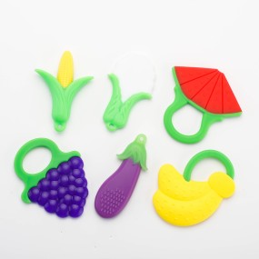 Baby Molar Teether Factory - Soft Silicone Fruit Style