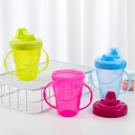 儿童饮水杯供应商-防漏水学习带把手