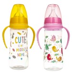 婴儿奶瓶厂家-330毫升宽口卡通把手