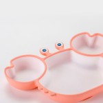 Baby Dinner Plate Manufacturer - Cartoon Crab Silicone