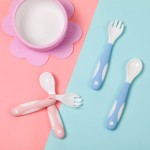 Baby Training Spoon Factory - Soft Silicon Elbow Design
