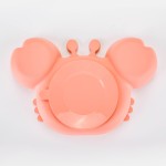 Baby Dinner Plate Manufacturer - Cartoon Crab Silicone