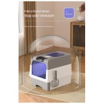 自动猫砂盆厂家-热销批发特大号自动抽屉封闭杀菌