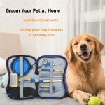 宠物刷套装厂家-专业8合1美容工具套装带存储袋