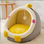 宠物床厂家-工厂定制批发半封闭天鹅绒宠物床猫屋