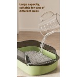 塑料猫砂盆厂家-特大号半封闭高围栏加厚塑料猫厕所