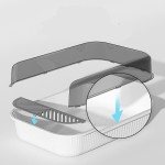 现代猫砂盆厂家-批发现代设计新颖款式塑料半封闭可拆盆