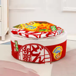 泡面猫床厂家-潮流蓝色泡面猫床小号封闭宠物床