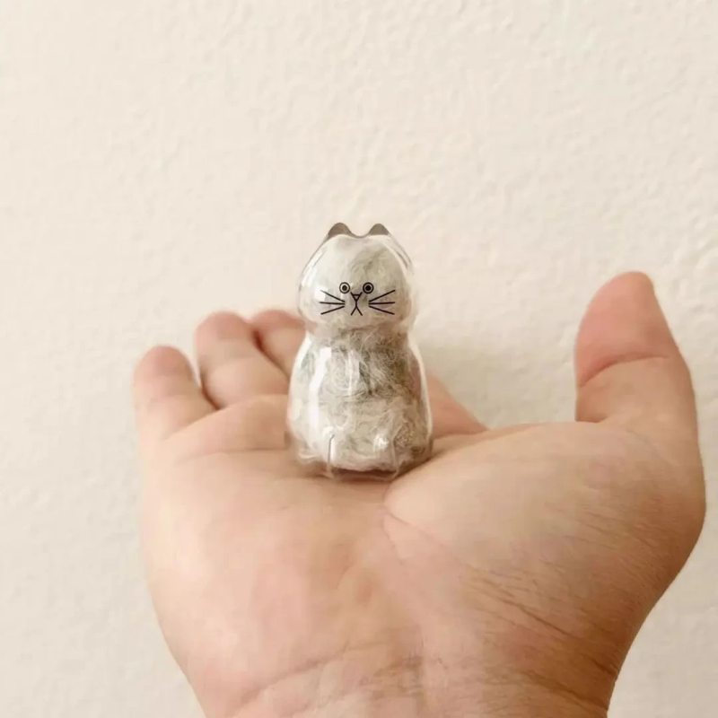 宠物毛发钥匙扣厂家-批发透明纪念胶囊记忆礼品主人用