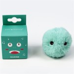 互动球玩具厂家-批发趣味互动EVA毛绒球玩具5厘米电动