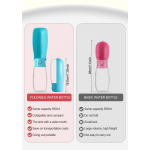 宠物水瓶厂家-便携环保塑料水瓶分配器带过滤器