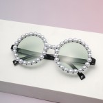 宠物眼镜厂家-豪华珍珠装饰狗护目镜可调适合化妆派对