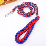 防咬项圈厂家-工厂供应商尼龙防咬狗项圈牵引绳套装手工链