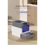 自动猫砂盆厂家-热销批发特大号自动抽屉封闭杀菌