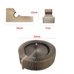 抓板厂家-新款设计热销可回收圆形折叠风琴板