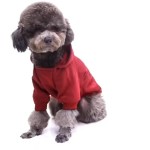 冬季狗衣服厂家-2023新款设计定制图案设计师冬季宠物服装连帽衫