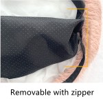 圆形宠物床厂家-厂家批发定制圆形毛绒软防滑床