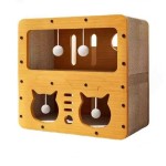 瓦楞猫床厂家-热销现代互动巢猫树抓板瓦楞纸