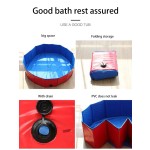 宠物游泳池厂家-可折叠耐用PVC狗洗澡水池宠物游泳