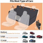 汽车座垫厂家-100%防水牛津硬底板狗汽车座垫后座用