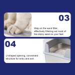 不锈钢猫砂盆厂家-高品质不锈钢塑料易清洁猫砂盆