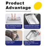 不锈钢猫砂盆厂家-高品质不锈钢塑料易清洁猫砂盆