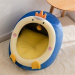 宠物床厂家-工厂定制批发半封闭天鹅绒宠物床猫屋