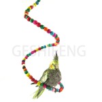 宠物鸟玩具厂家-工厂批发环保宠物鸟玩具套装绳咬胶