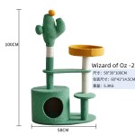 猫公寓树厂家-工厂现货豪华多层公寓抓柱塔带吊床