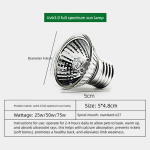 爬宠灯厂家-热销UVA UVB全光谱加热灯饲养箱维生素D3