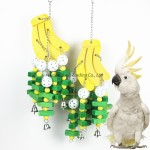 鹦鹉啃咬玩具厂家-彩色天然鸟