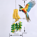 鹦鹉啃咬玩具厂家-彩色天然鸟