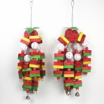 鸟啃咬玩具供应商-天然木块