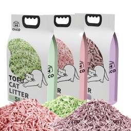可降解猫砂厂家-批发批量多种香味可降解豆腐猫砂