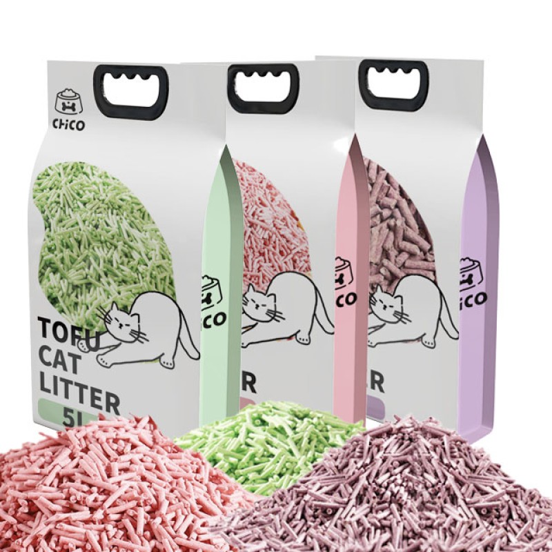 可降解猫砂厂家-批发批量多种香味可降解豆腐猫砂