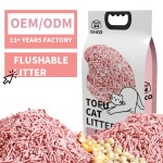 结团猫砂厂家-制造厂高品质低尘6升结团豆腐砂