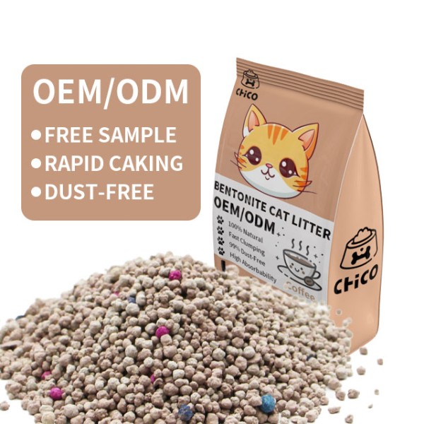 钠基膨润土厂家-OEM制造商100%天然钠猫砂柠檬味