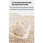 可冲大豆猫砂厂家-OEM可冲无尘6升结团香味大豆混合豌豆