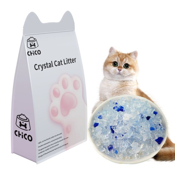 白色硅胶砂厂家-OEM工厂批发定制白色硅胶猫砂硅基