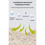 可冲大豆猫砂厂家-OEM可冲无尘6升结团香味大豆混合豌豆