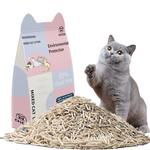 大豆猫砂厂家-OEM ODM高品质大豆猫砂除臭环保清洁