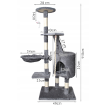 Cat Climbing Pole Manufacturer - Large Wood Tree Sisal Hemp Classic Halloween Decorative Item