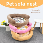 季节性宠物床厂家-秋冬季宠物棉床猫狗用通用