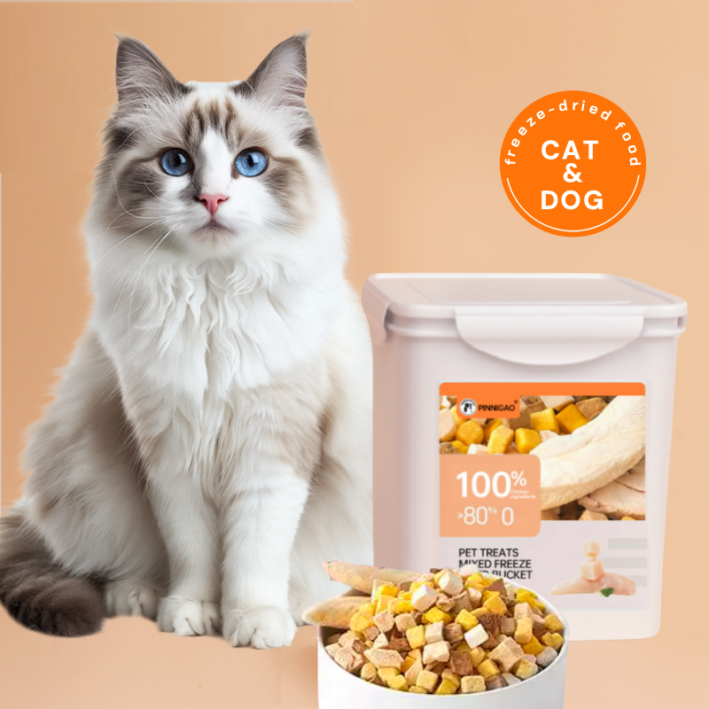 冻干猫零食供应商-天然猫草鸡肉