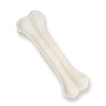 白色骨厂家-OEM私有标签白色压制骨狗咬胶训练用