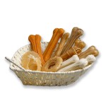 生皮骨厂家-优质鸡羊肉包裹天然生皮骨腿甜甜圈形