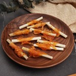 生皮扭结厂家-天然鸡白色生皮扭结咀嚼零食全龄犬用