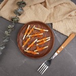 生皮扭结厂家-天然鸡白色生皮扭结咀嚼零食全龄犬用