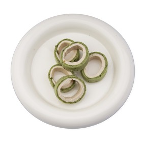 Nutri Slice Factory - Premium Dog Treats Green Vegetables Milk Flavor Two-Color Nutri Slice